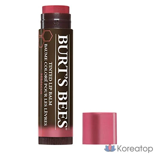 Тонированный бальзам для губ Burt's Bees, гибискус, 4,25 г, 1 шт.