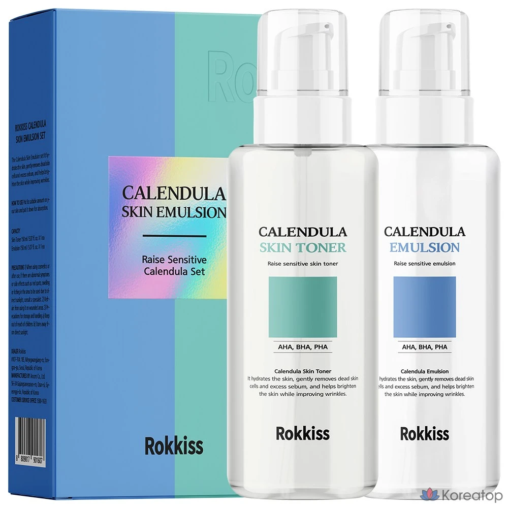 Rocky's Calendula Skin Toner 150ml + Emulsion 150ml, 1 комплект