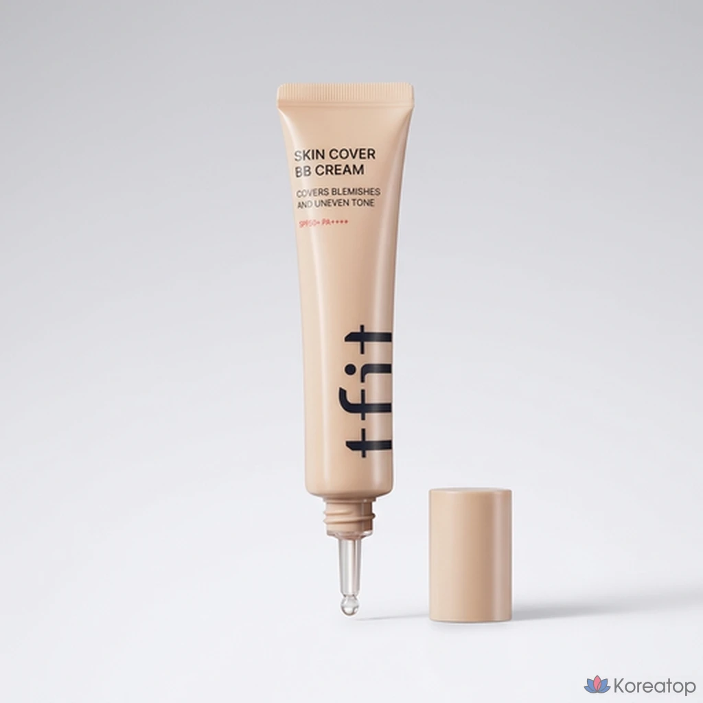 Тонер-ВВ-крем TFIT Skin Cover BB Cream SPF50+ PA++++, оттенок BW02 Almond Butter, 30 г, 1 шт.