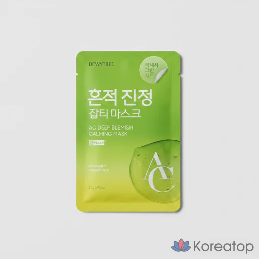 Тканевая маска для лица Dewytree AC Deep Calming Mask, 10 шт.