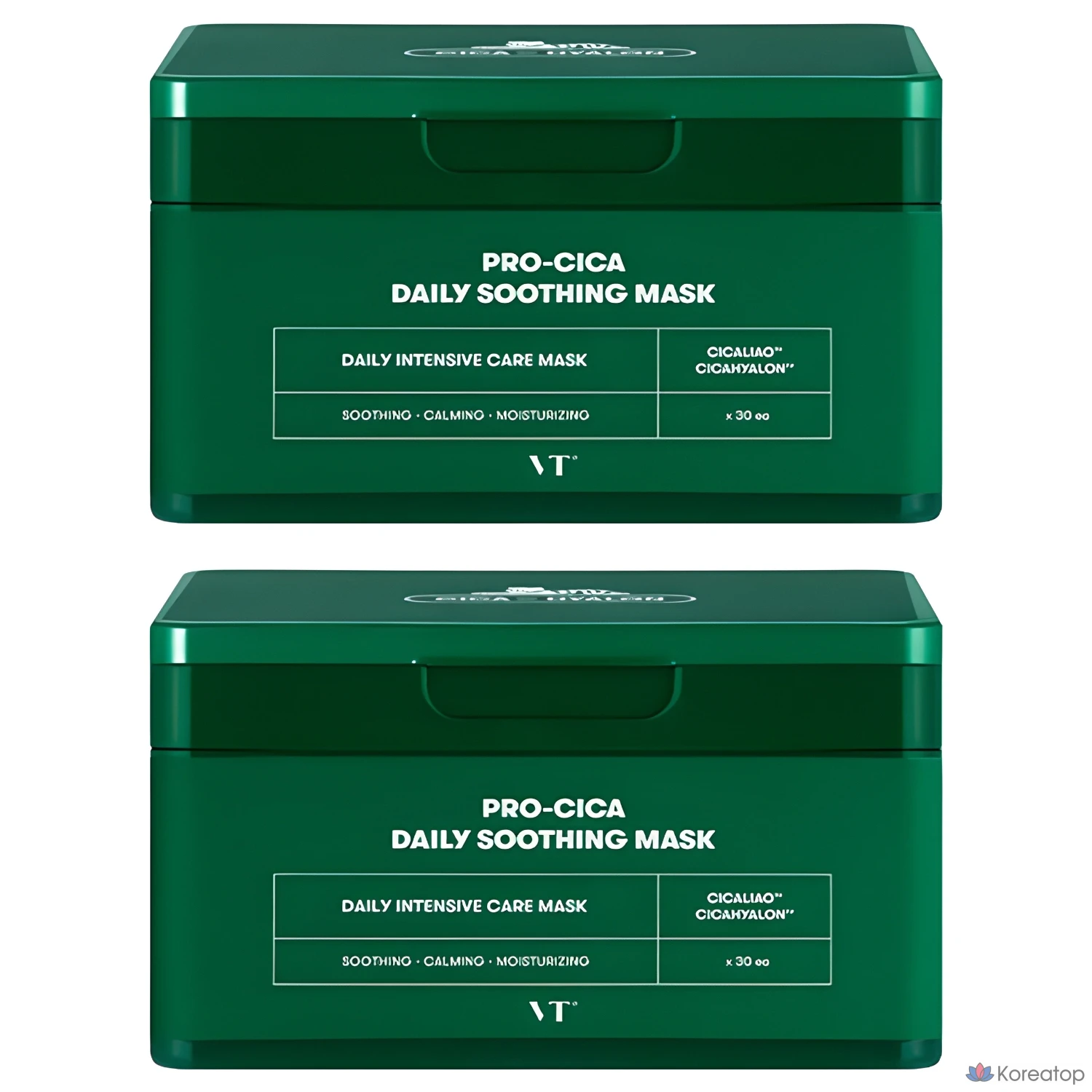 Успокаивающая маска для лица VT Cosmetic Pro Cica Daily Soothing Mask, 30 штук, 2 упаковки