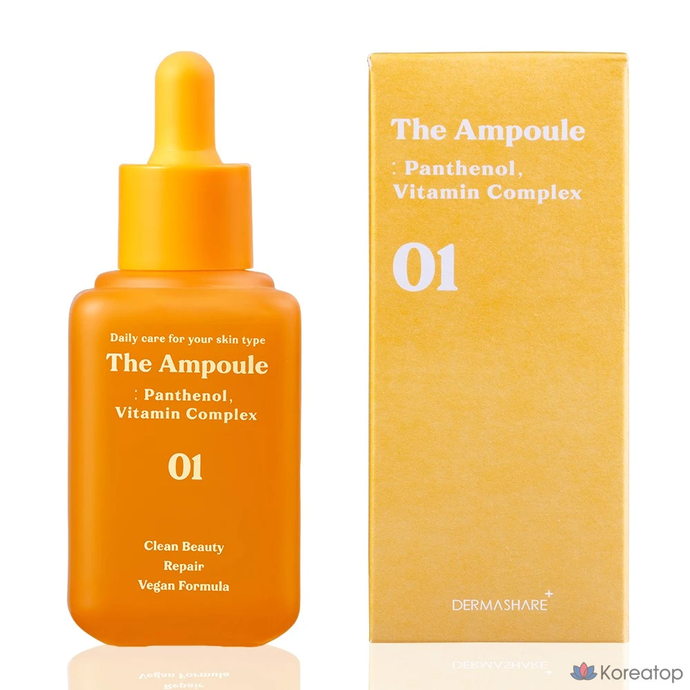 Ампула с пантенолом, витамином Barrier, антивозрастным и восстанавливающим эффектом, 1 шт., 60 мл.