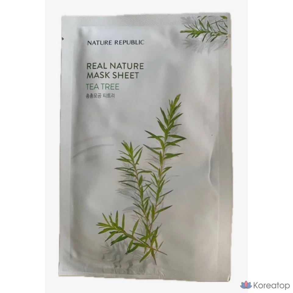 Тканевая маска для лица Nature Republic Real Nature Tea Tree Mask Sheet, 23 мл, 30 шт.