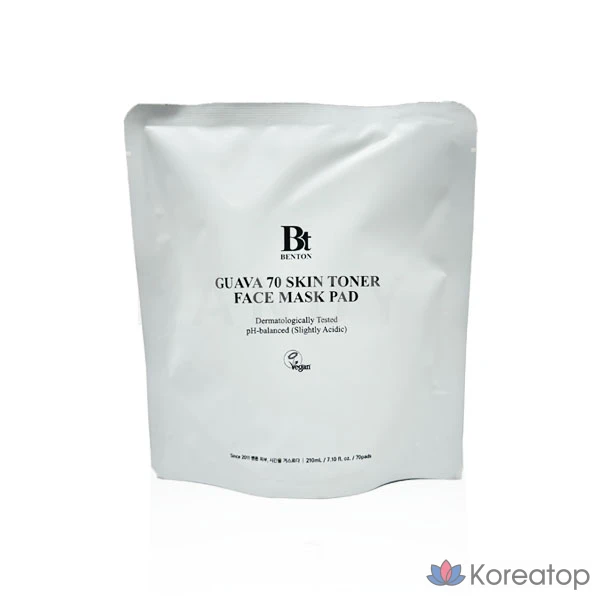 Тонер-пэды Benton Guava 70 Skin Toner Soothing Pad Pack Refill, 210 мл, 70 шт.