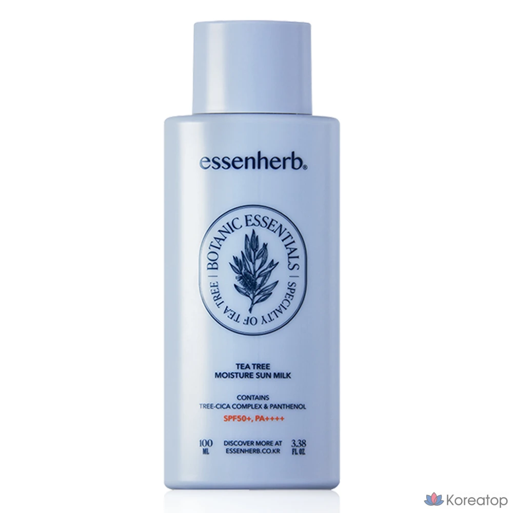 Солнцезащитное молочко EssenHerb с маслом чайного дерева SPF50+ PA++++, 1 шт., 100 мл