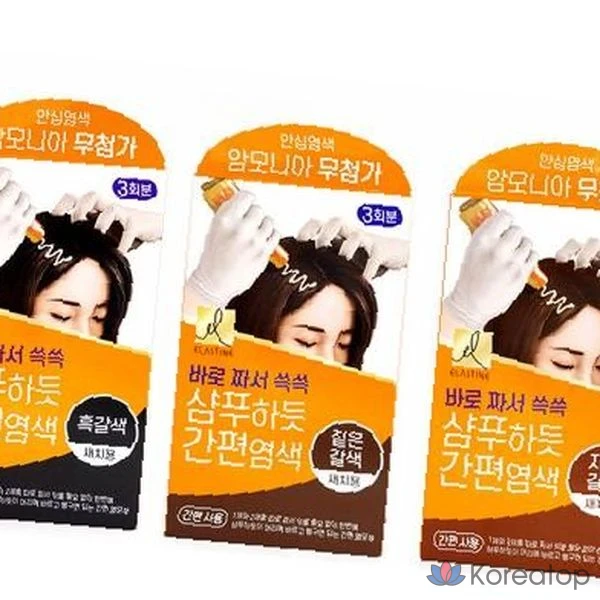 Краска для волос Elastine Shampoo-dye, оттенок Dark Brown, 1 шт.