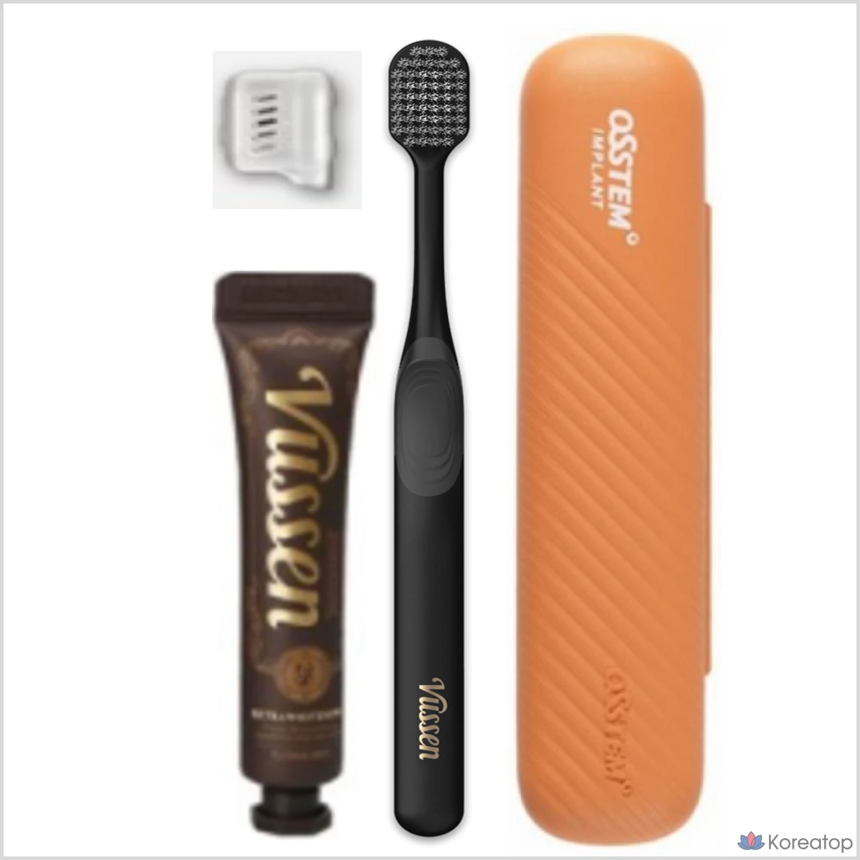 Набор для ухода Vussen Osstem Portable Oral Care Kit (Зубная паста + Зубная щетка), 50 г, 20 шт.