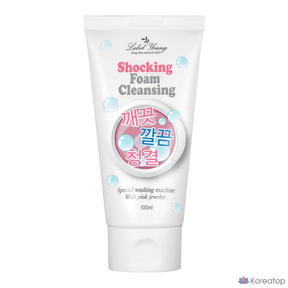 [Label Young] Ежедневное глубокое очищение/Шокирующая пенка для умывания, оригинальная, 100 мл, 1 шт.