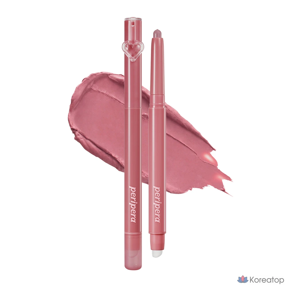 Карандаш для губ Heart Percent Puppy Plumping Duo Lip Pencil, оттенок 006 Mauv Hazelnut, 1 шт.