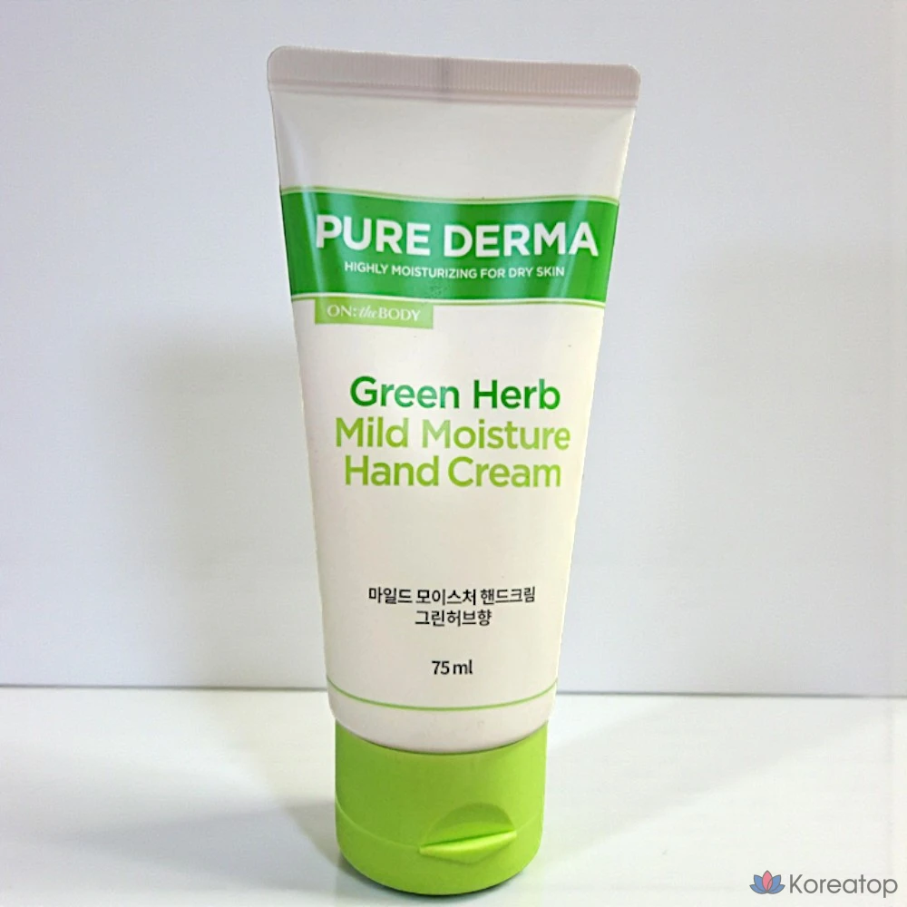 Увлажняющий крем для рук Pure Derma Mild Moisture Hand Cream с ароматом зеленых трав, 75 мл, 1 шт.