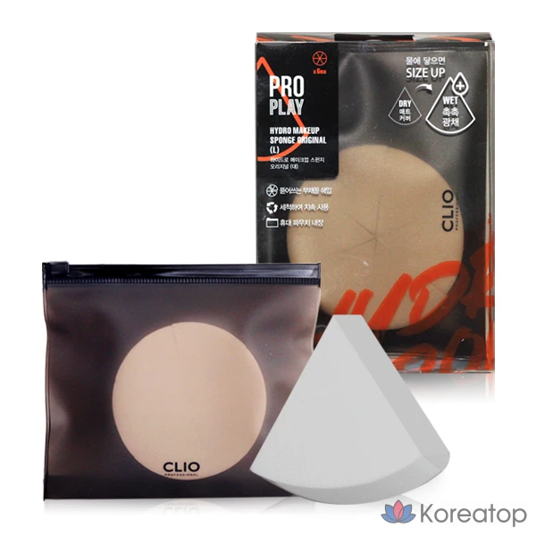 Спонж для макияжа Clio Hydro Makeup Sponge Original (Large), 1 шт.