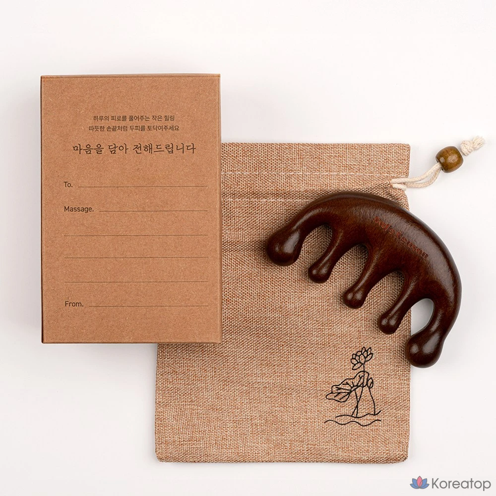 Массажер-палочка для кожи головы Гуа Ша, щеточка для ухода за кожей головы, 1 шт.