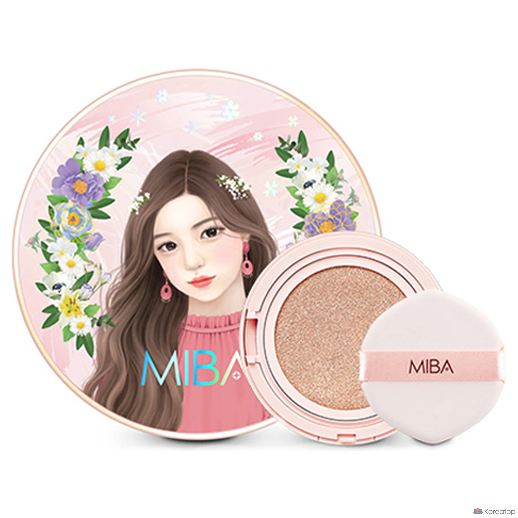Тональный крем MIBA Ion Calcium Double Cushion Foundation RX 25 г + сменный блок 25 г, № 21 Bright Skin, 1 шт.