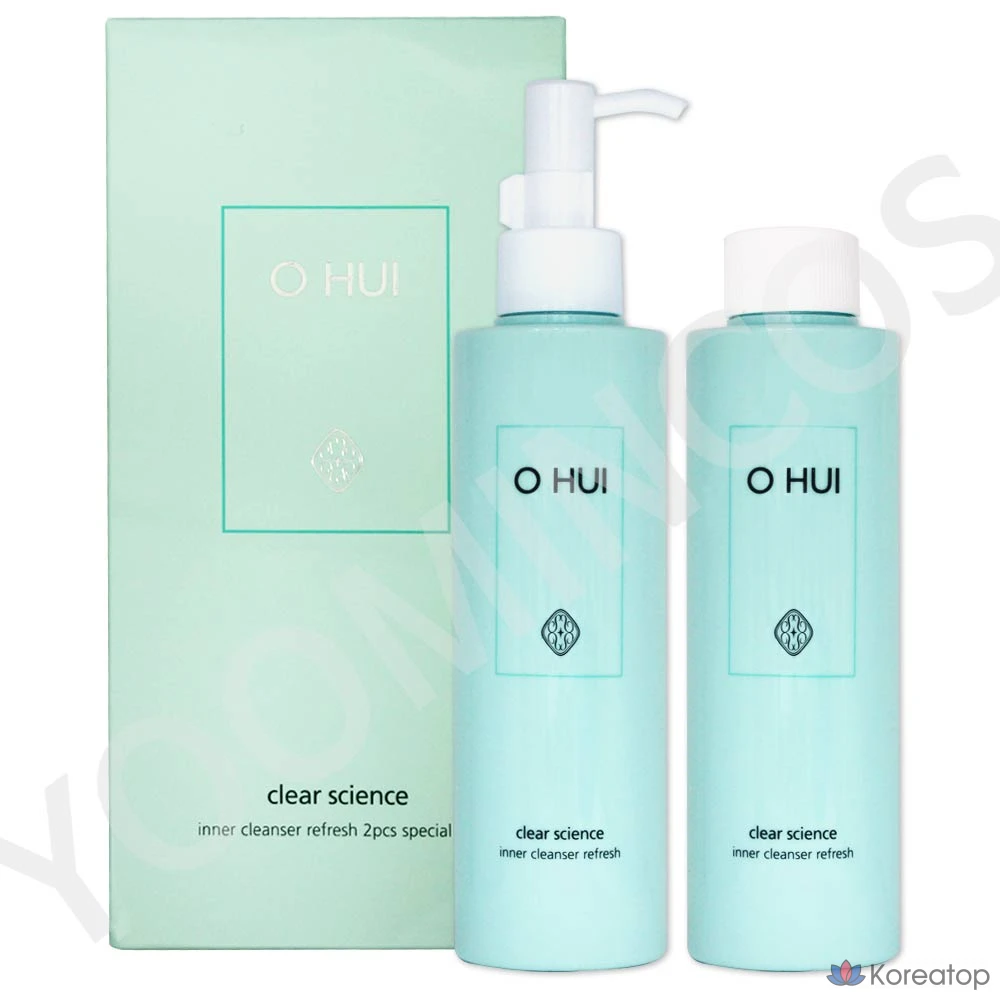Набор Ohui Inner Cleanser Refresh (основной продукт 200 мл + сменный блок 200 мл), 1 шт.