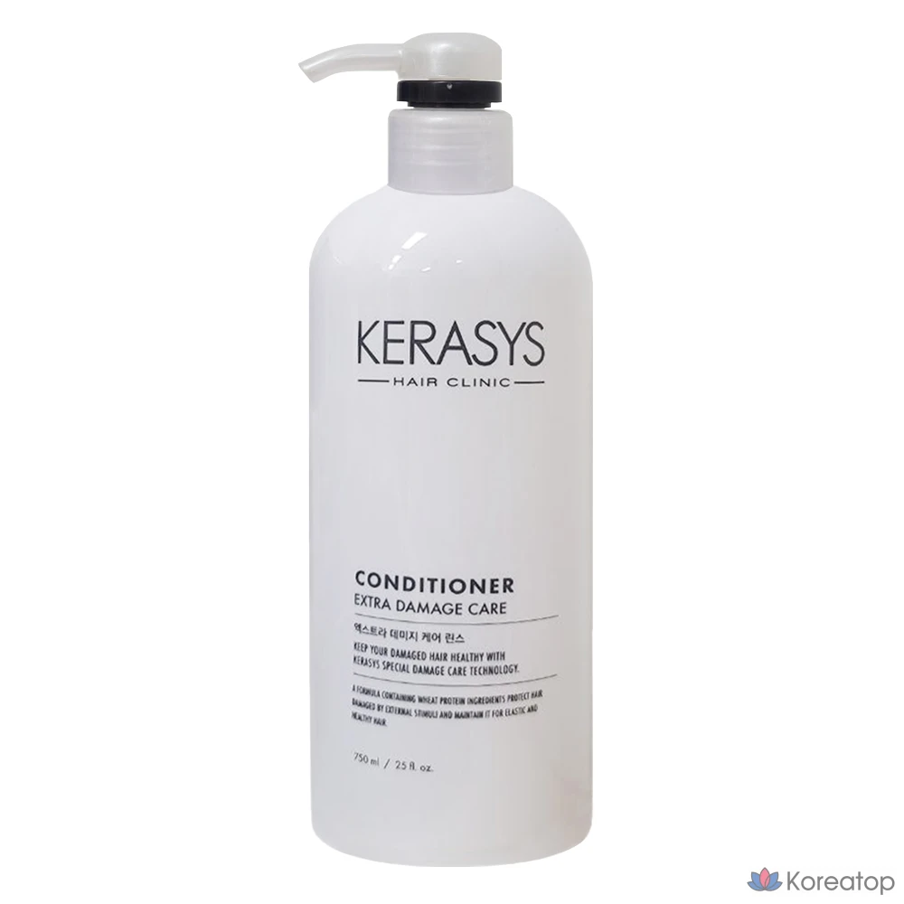Кондиционер для волос KeraSys Extra Damage Care Rinse Fruity Amber Floral Oriental, 750 мл, 1 шт.