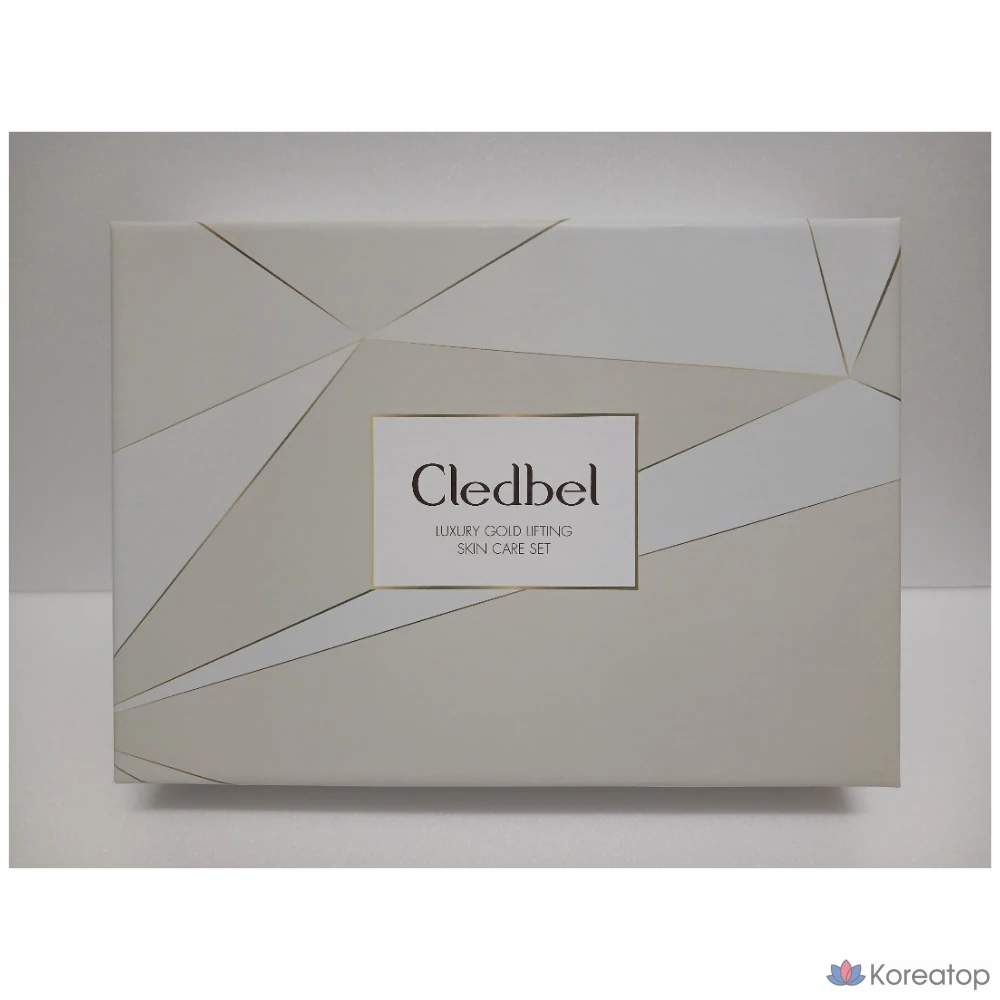 Набор для ухода Cledbel Luxury Gold Lifting 4-piece Set (Skin Toner + Essence Lotion + Serum + Cream), 1 шт.