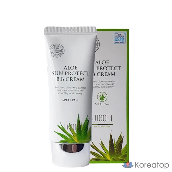 BB-крем Jigott Aloe Aqua Sun Protect SPF41 PA++, 50 мл, 1 шт.