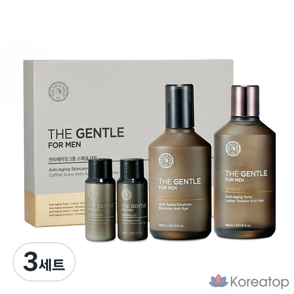 Набор антивозрастных средств The Face Shop The Gentle For Men из 2 и 3 предметов