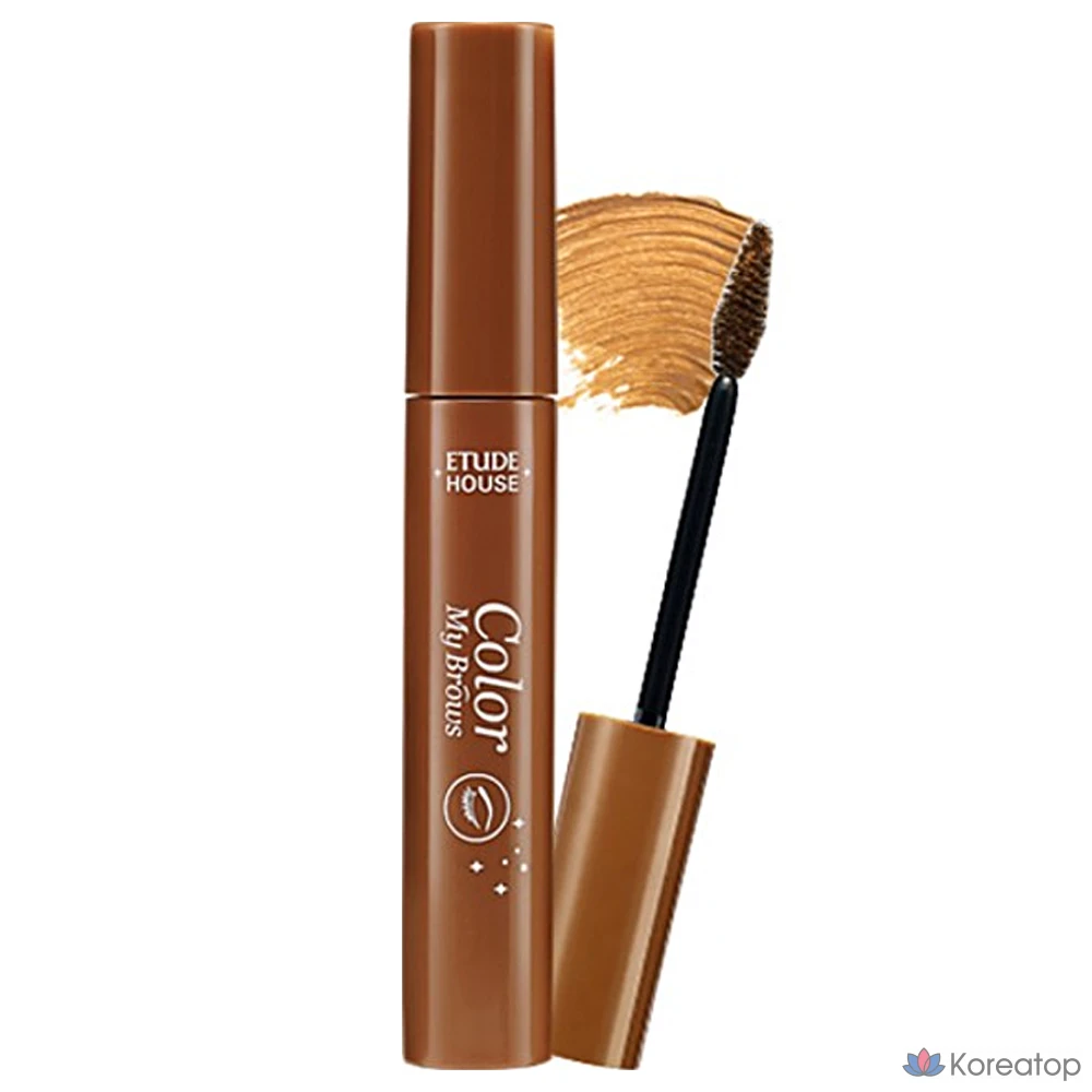 Тушь для бровей Etude House True My Brow Cara, оттенок 4 Natural Brown, 9 мл, 1 шт.