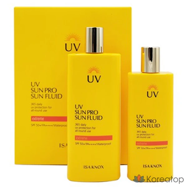Солнцезащитный крем Isa Knox UV Sun Pro 365 Extreme Sun Fluid SPF50+ PA+++, 100 мл + 70 мл, 1 шт.