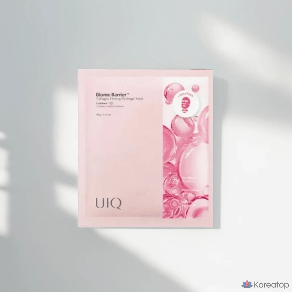 Тканевая маска для лица UIQ Biome Barrier Collagen Firming Hydrogel Mask, 1 шт.