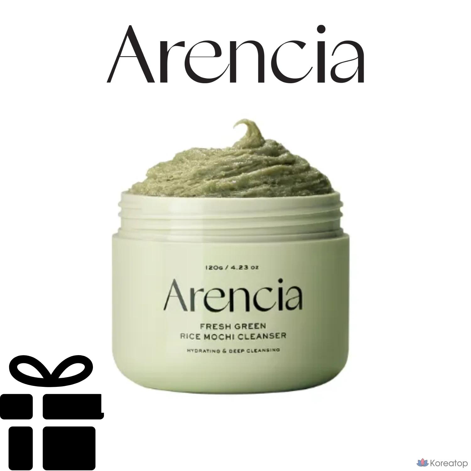 Мыло Arencia Rice Mochi, свежее зеленое рисовое моти, очищающее средство, 120 г, 1 упаковка