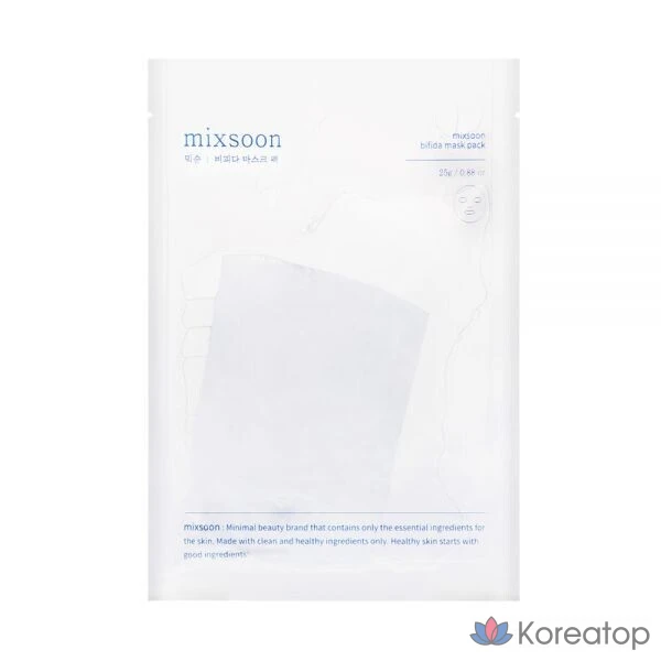 Тканевая маска для лица MIXSOON Bifida Mask, 5 шт.