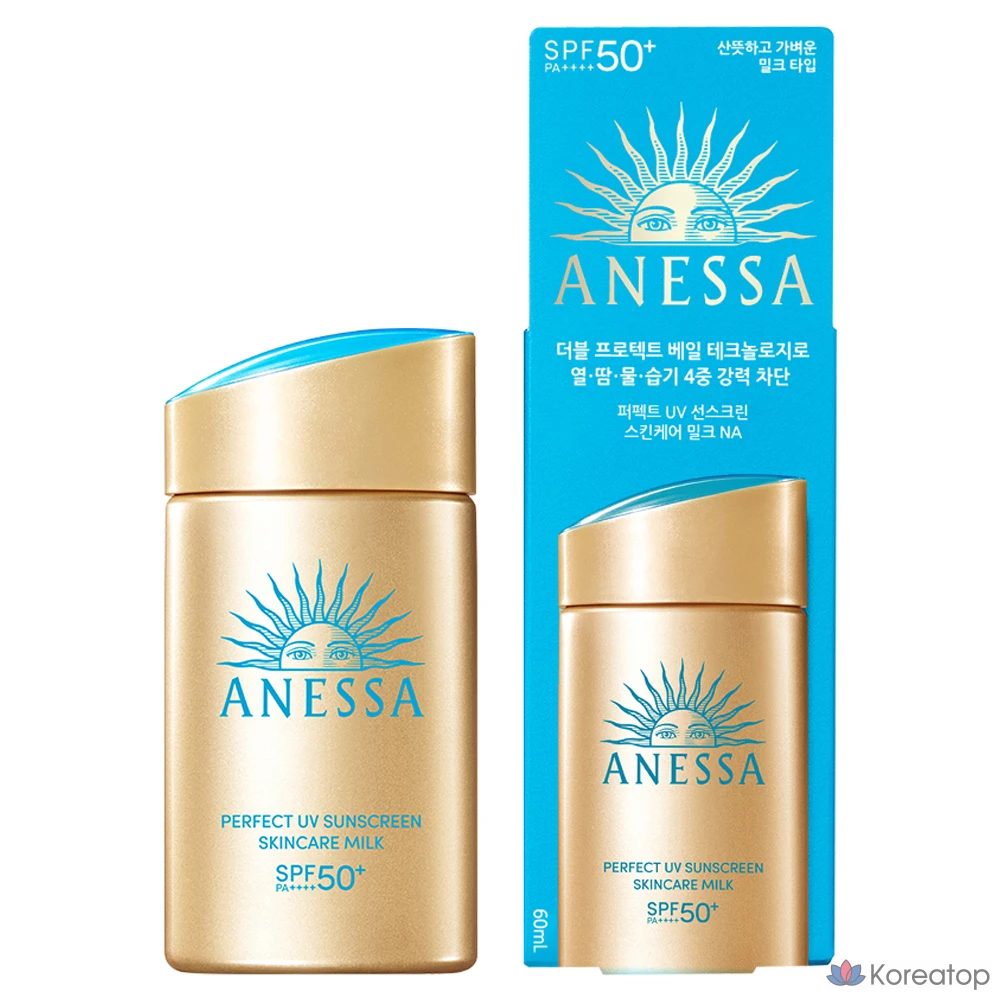Солнцезащитное молочко для ухода за кожей Anessa Perfect UV Sunscreen Skincare Milk NA SPF50+ PA++++, 60 мл, 1 шт.