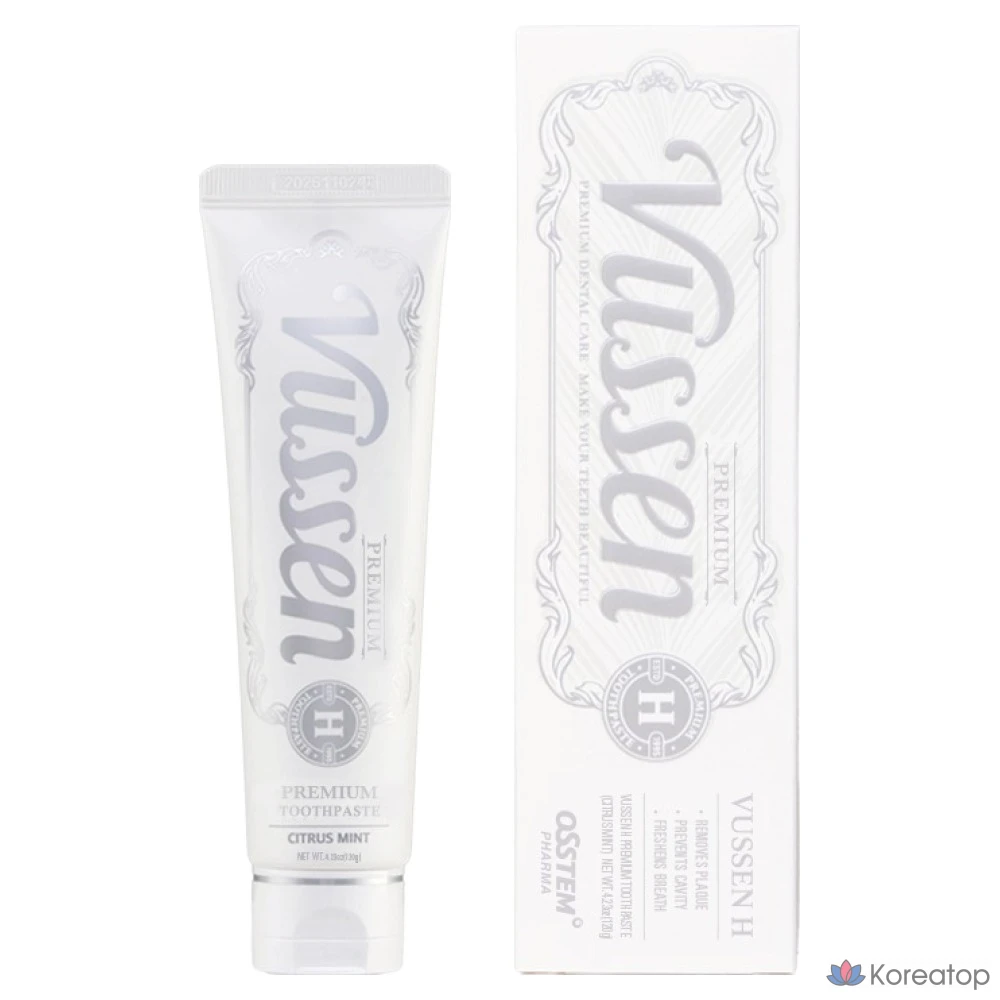 Зубная паста Vussen New H Toothpaste Citrus Mint, 120 г, 1 шт.