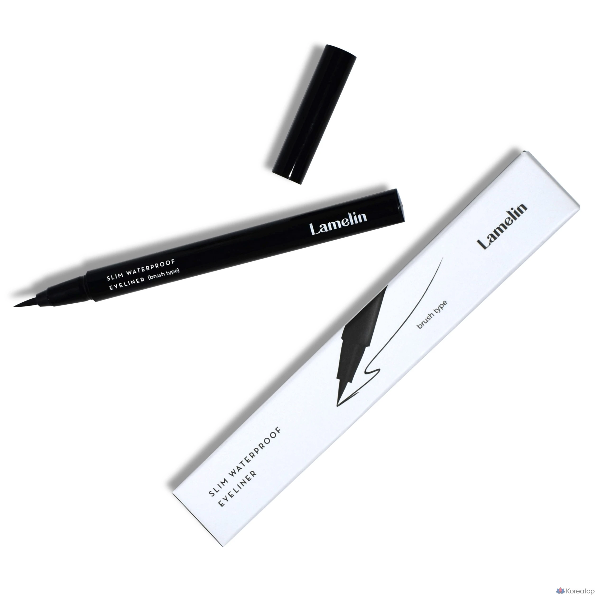 Водостойкая подводка для глаз Lamelin Slim, 0,5 г, черная, 1 шт.