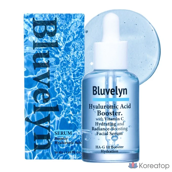 Blueblin 10 видов гиалуроновой кислоты, высококонцентрированная сыворотка-бустер 100 000 ppm, ампула, 1 шт., 50 мл