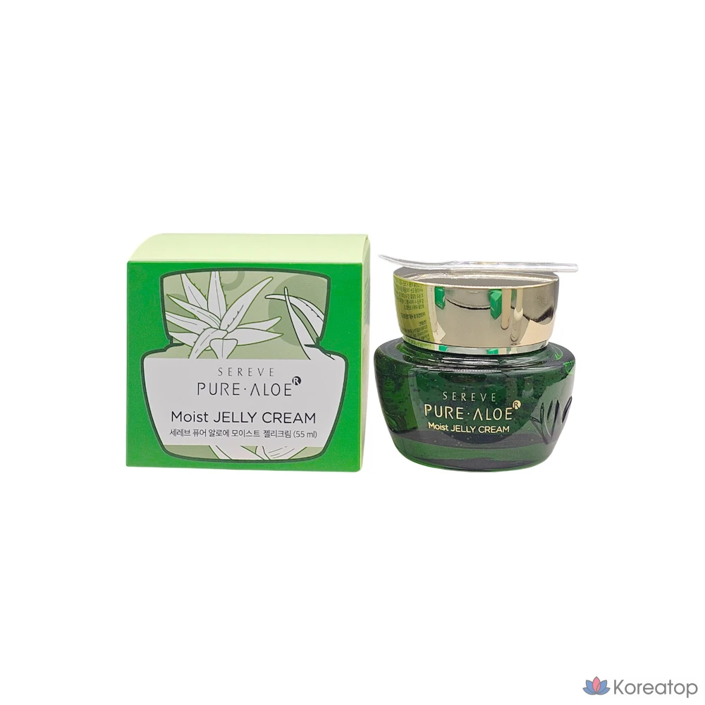 Осветляющий гель-крем с алоэ вера от KIM JEONG MOON Aloe, Aloe Celeb Pure Aloe Moist Jelly Cream, 55 мл, 1 шт.