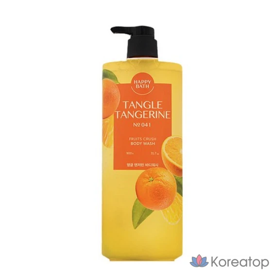 Гель для душа Happy Bath Fruits Crush Tangle Tangerine, аромат цитрусовый, 900 г, 1 шт.