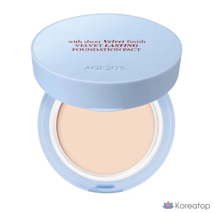 Компактная пудра AGE 20S Velvet Lasting Pact Mini, оттенок 21C Light, 7 г, 1 шт.