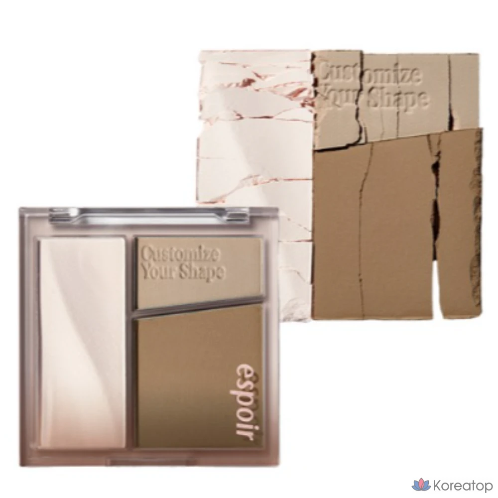 Палетка для контурирования Espoir Tone Pairing Contour Palette 10 г, оттенок № 1 нейтральный, 1 шт.