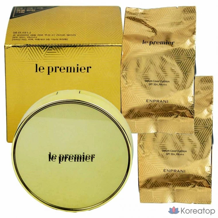 Кушон Enprani Le Premier Serum Cover Cushion, оттенок 23 Natural Beige, 1 шт.