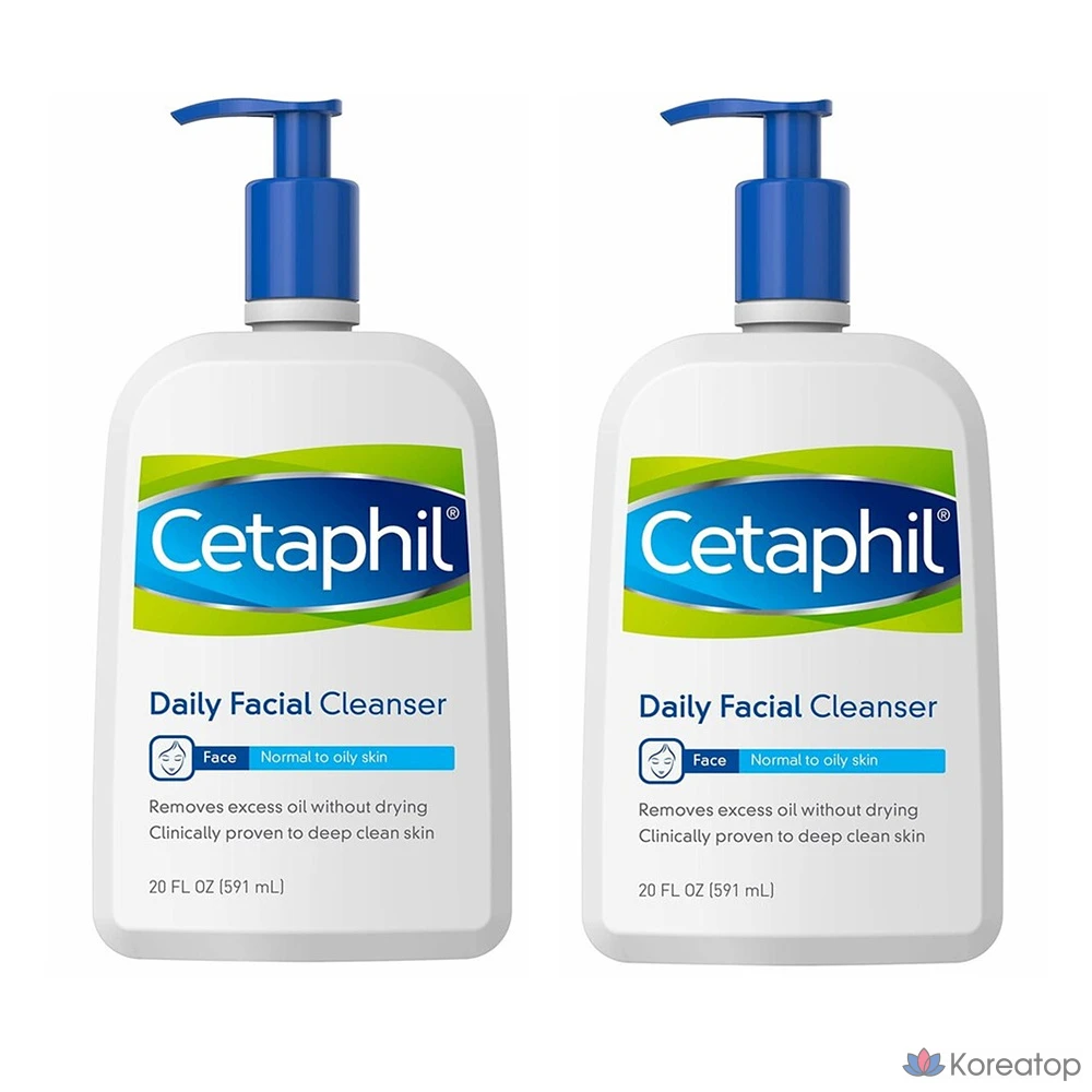 Очищающее средство для лица Cetaphil, 591 мл, 2 упаковки по 591 мл, 1 шт.