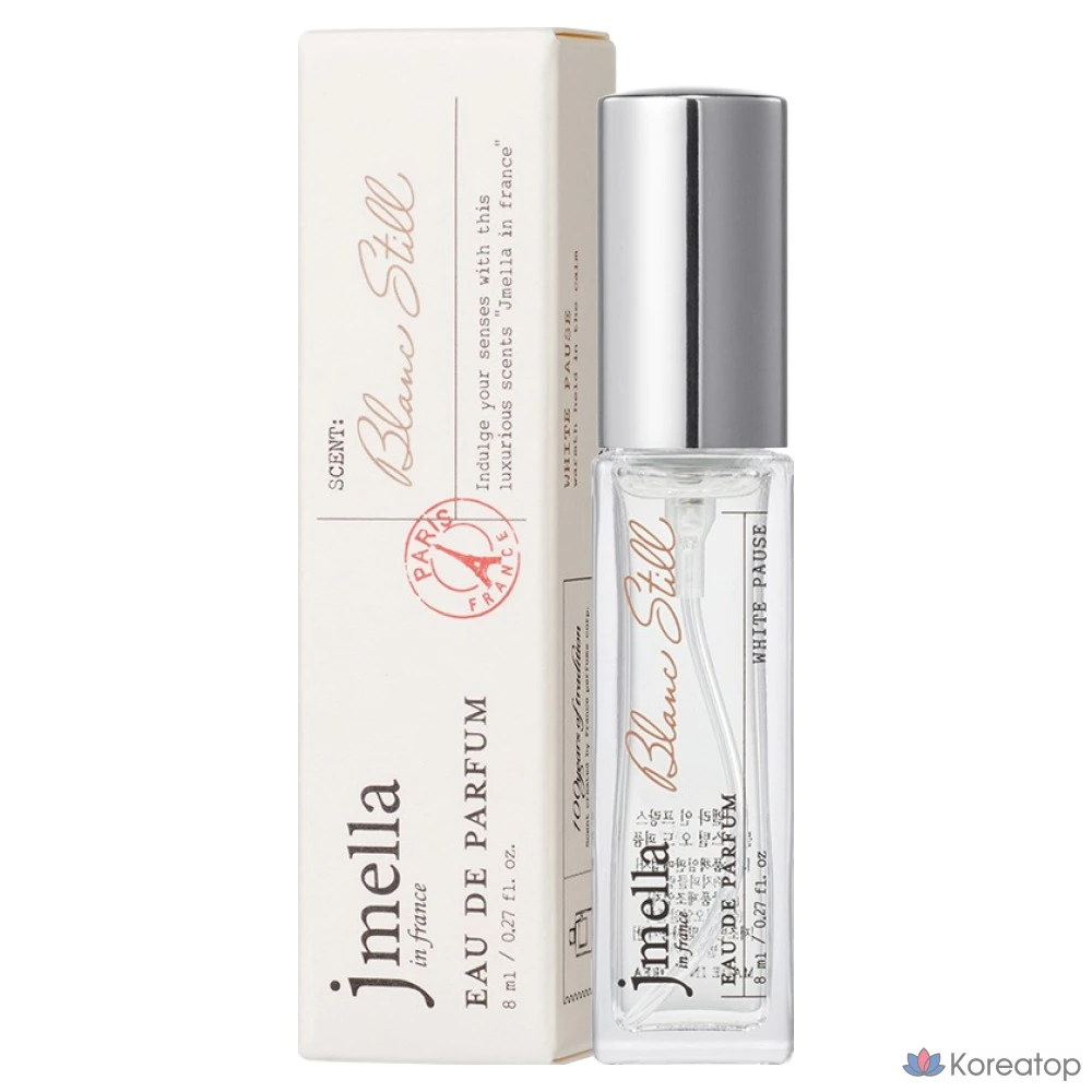 Парфюмерная вода Jmella In France Blanc Steel Eau de Parfum, 8 мл, 1 шт.