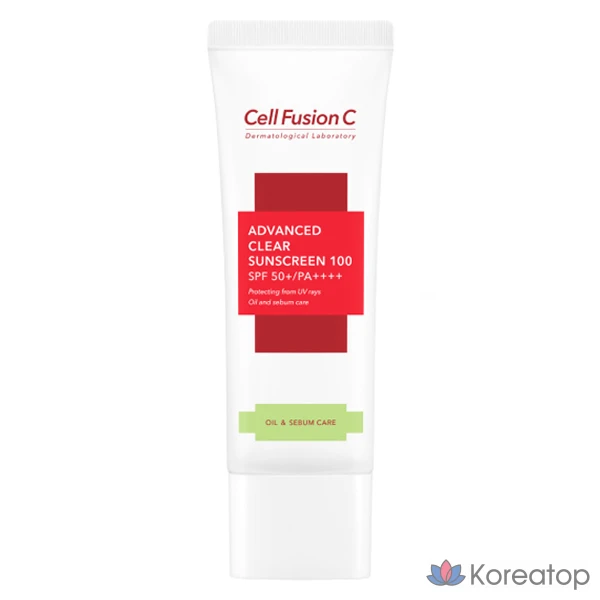 Солнцезащитный крем CELL FUSION C Advanced Clear Sunscreen 100 SPF50+ PA++++, 45 мл, 1 шт.