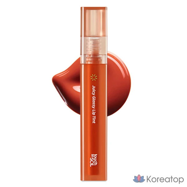 Тинт для губ Touch in Sol Vegan Again Juicy Glossy Lip Tint, оттенок Smile Peach, 1 шт., 3,9 г
