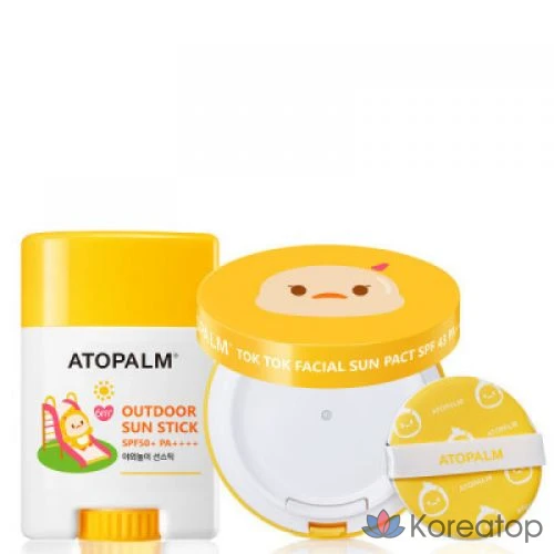 Набор солнцезащитных кремов для лица Atopalm Tok Tok + солнцезащитный стик, 1 шт.