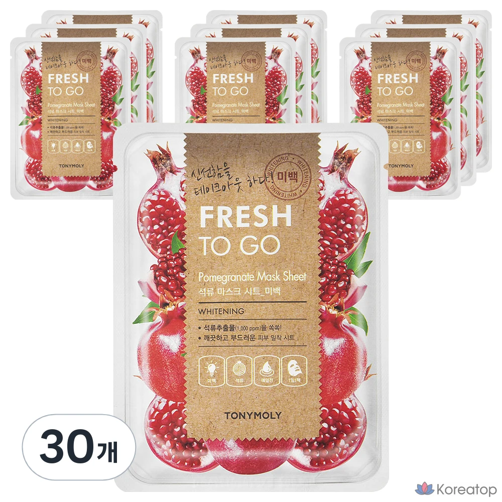 Тканевая маска для лица Tony Moly Fresh to Go Mask Sheet Pomegranate, 30 шт.
