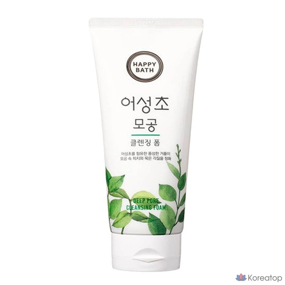 Очищающая пенка для умывания Happy Bath Houttuynia Cordata Pore Cleansing Foam, 200 г, 1 шт.