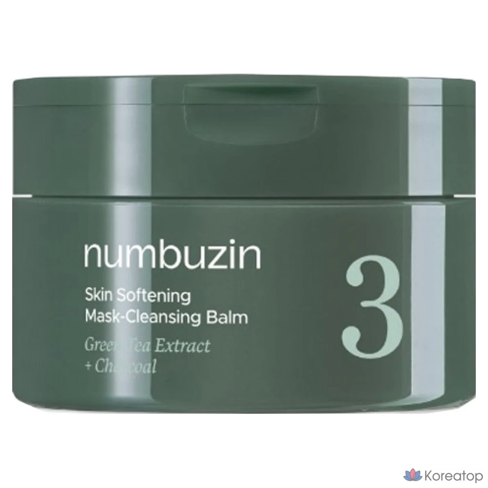 Очищающая маска-бальзам для пор Numbersin No. 3 с зеленым чаем и углем, 85 г, 1 упаковка.