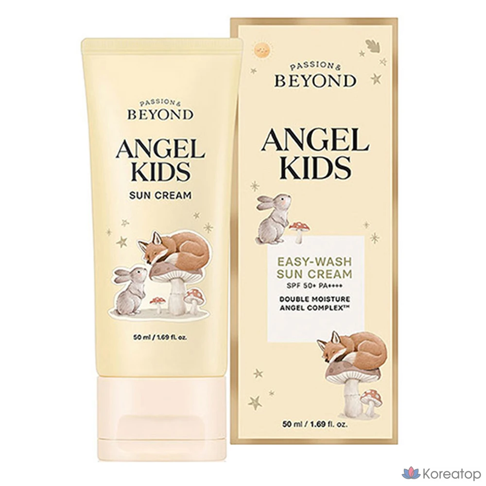 Солнцезащитный крем BEYOND Angel Kids Easy Wash Sun Cream SPF50+ PA++++, 50 мл, 1 шт.