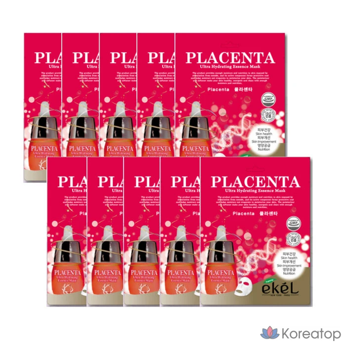 Тканевая маска для лица Ekel Placenta Mask, 100 шт.
