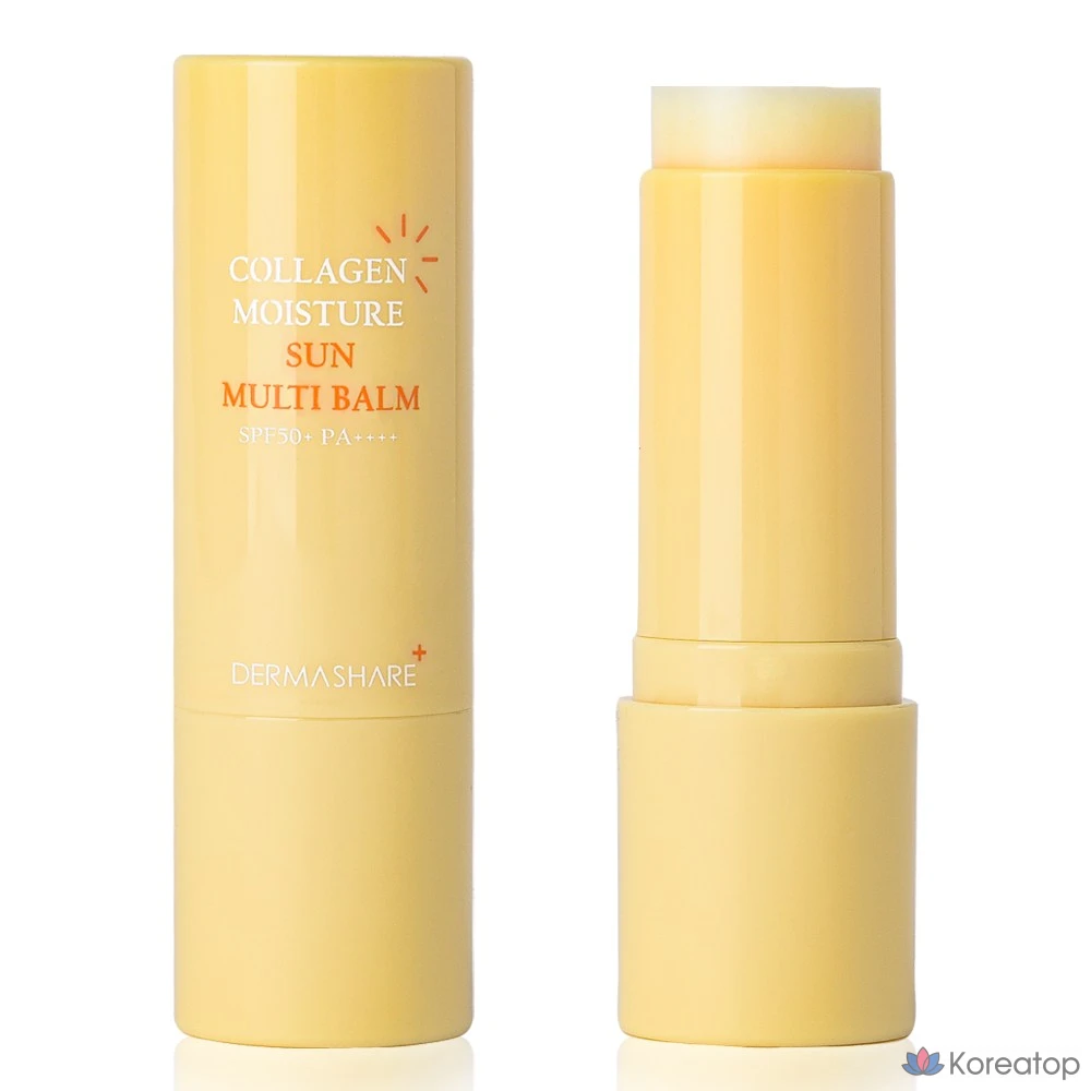 Увлажняющий солнцезащитный бальзам Dermashare Collagen Moisture Sun Multi-Balm SPF50+ PA++++, 11 г, 1 шт.
