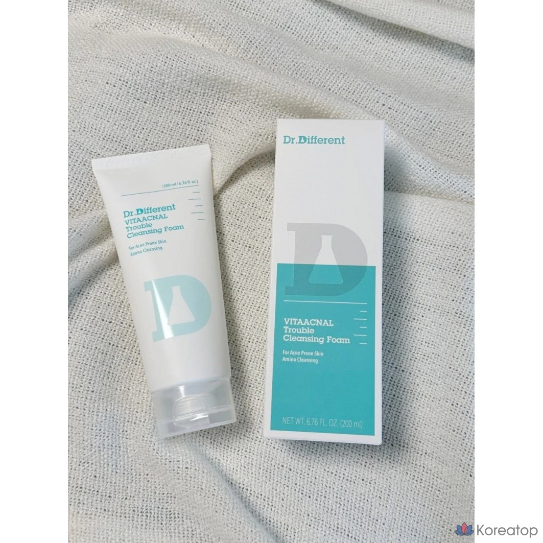 Очищающая пенка для лица Dr. Different Vita от прыщей, 200 мл, 1 шт.