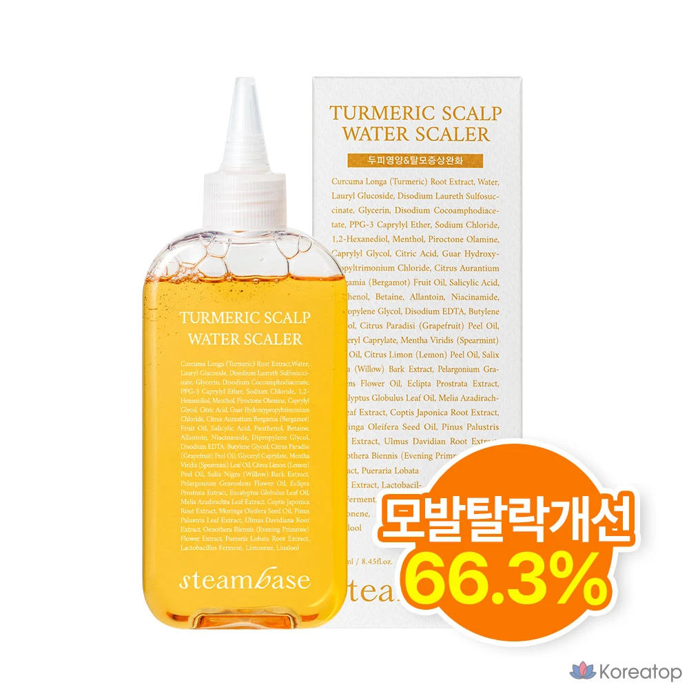 Паровой охлаждающий спрей для кожи головы с куркумой для уменьшения выпадения волос, 1 шт., 250 мл