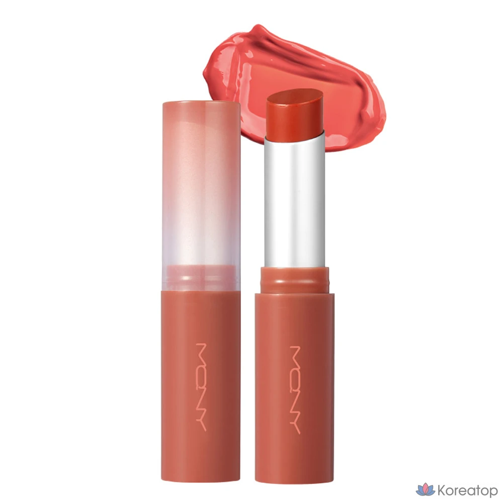 Помада Mqny New York Glow Melting Lipstick, оттенок 03 Peach Fudge, 3,5 г, 1 шт.